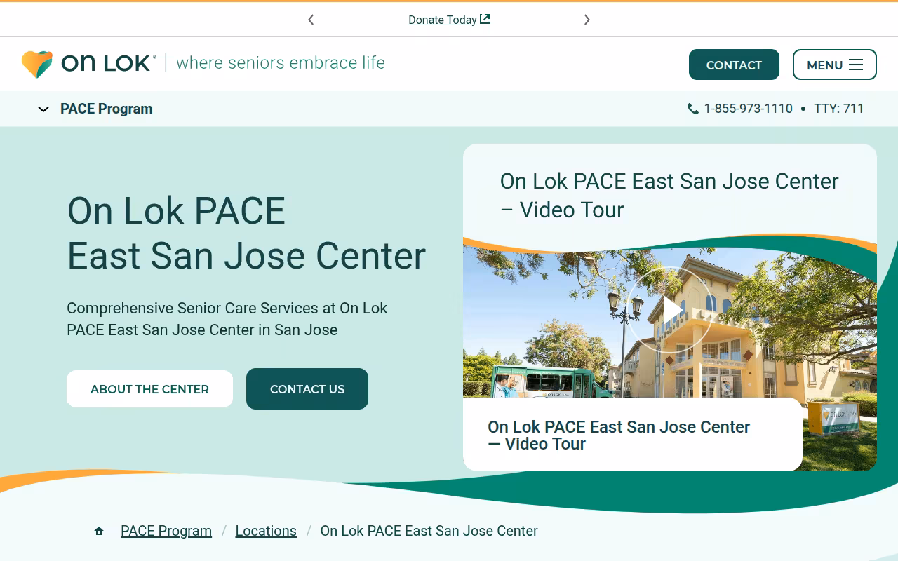 On Lok PACE East San Jose Center website
