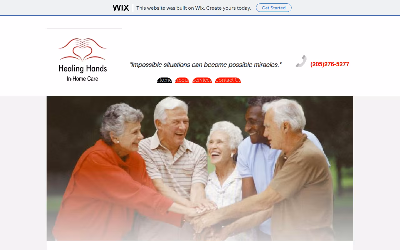 Healing Hands In-Home Care LLC website