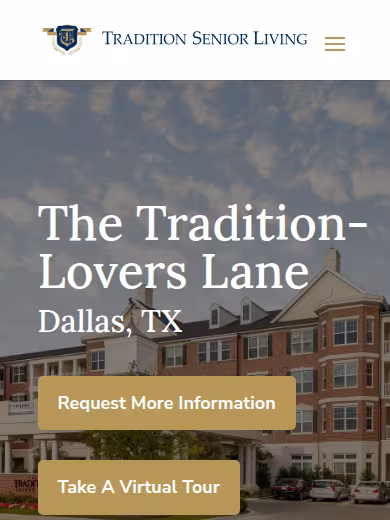 The Tradition-Lovers Lane Assisted Living & Memory Care website