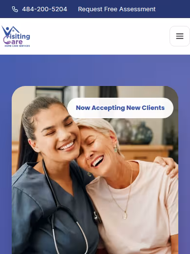 Visiting Care Home Care Services website