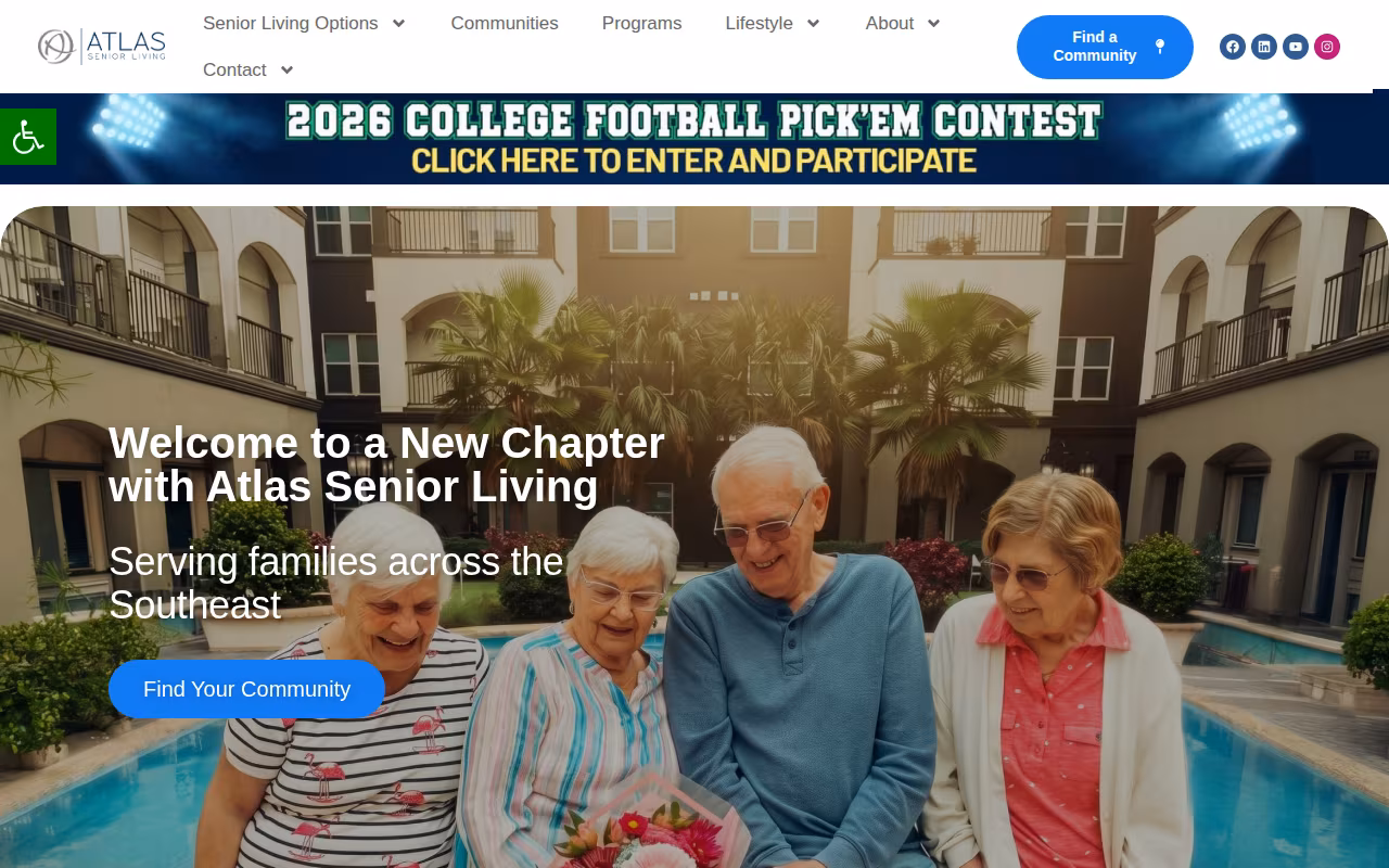 Atlas Senior Living website