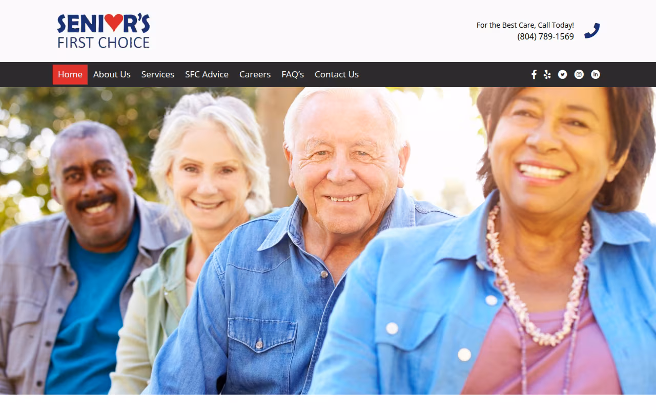 Senior's First Choice website