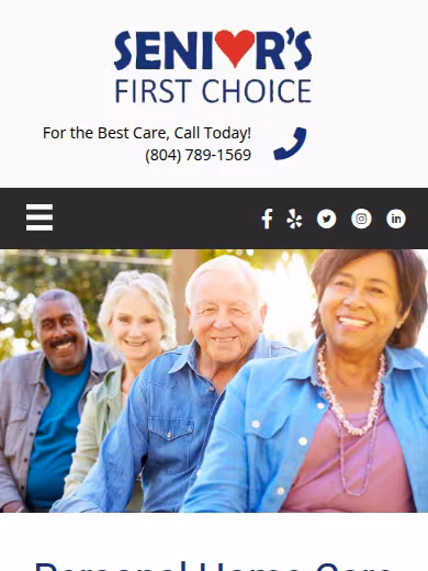 Senior's First Choice website