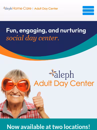 Aleph Adult Day Center website