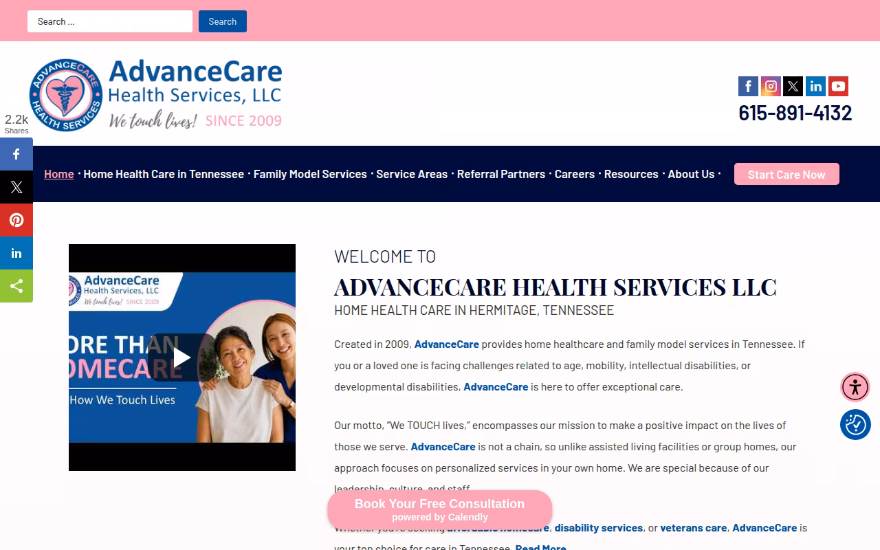 Advancecare Health Services, LLC website