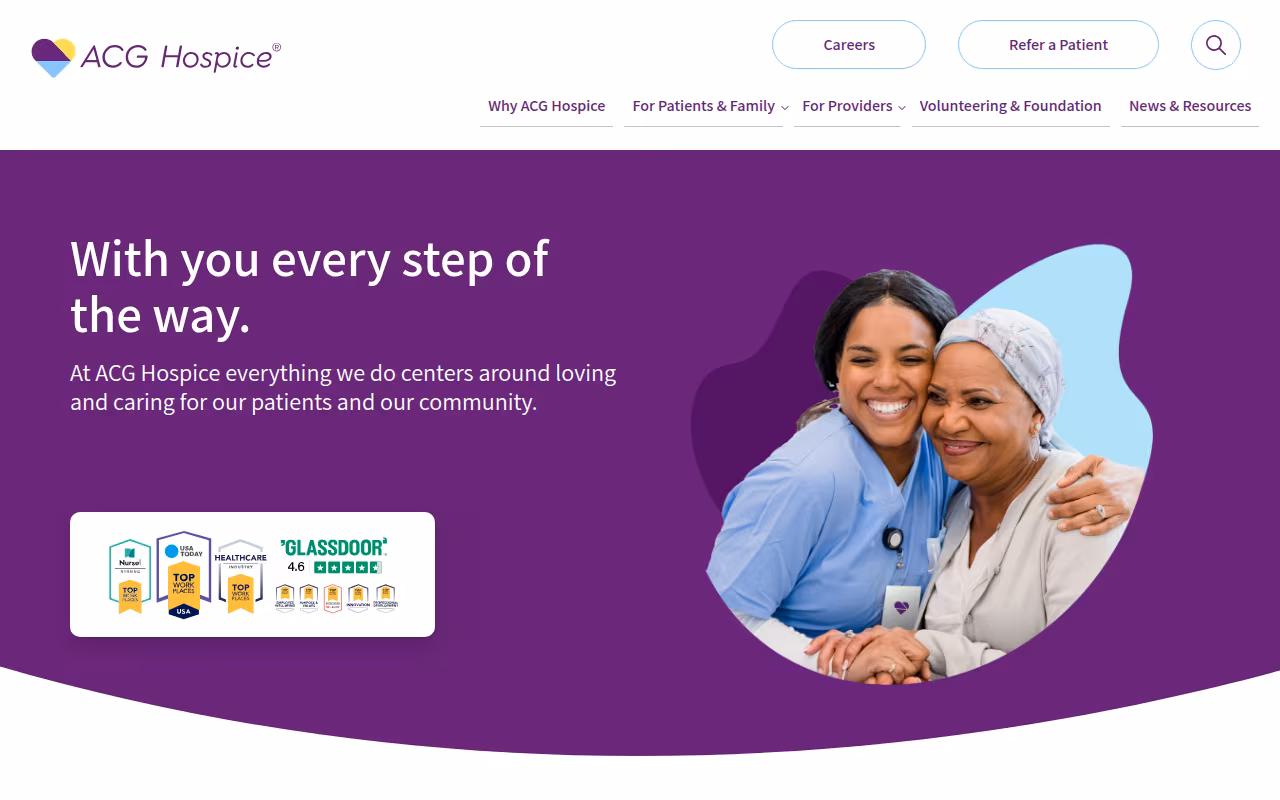 ACG Hospice website