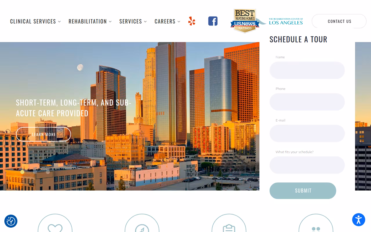 Rehabilitation Center of Los Angeles website