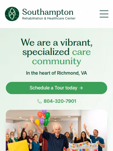 Southampton Rehabilitation & Healthcare Center website