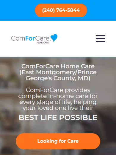 ComForCare Home Care (East Montgomery/Prince George's County, MD) website