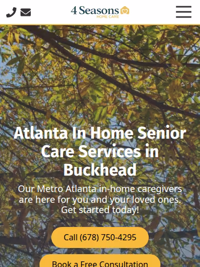 4 Seasons Home Care website