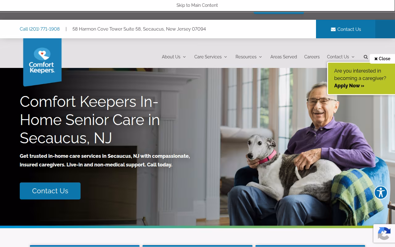 Comfort Keepers website