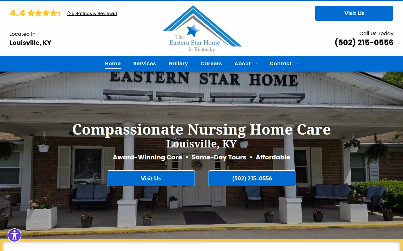 Eastern Star Home in Kentucky website