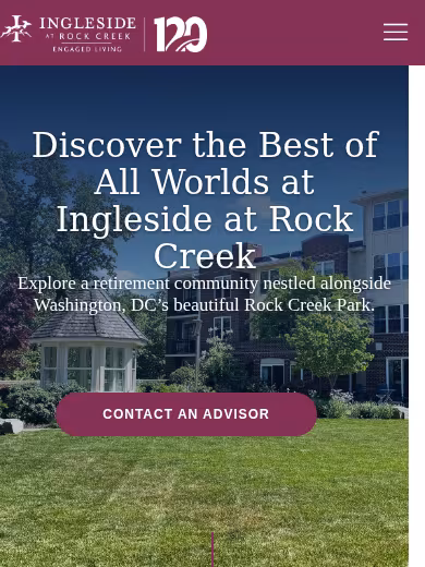 Ingleside at Rock Creek website