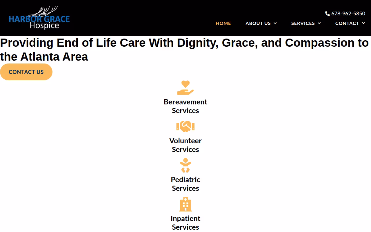 Harbor Grace Hospice website