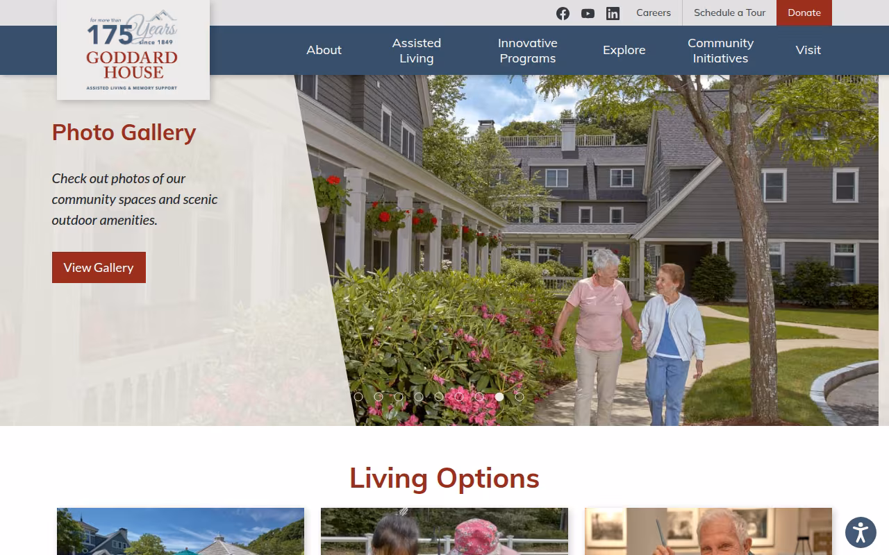 Goddard House Assisted Living website
