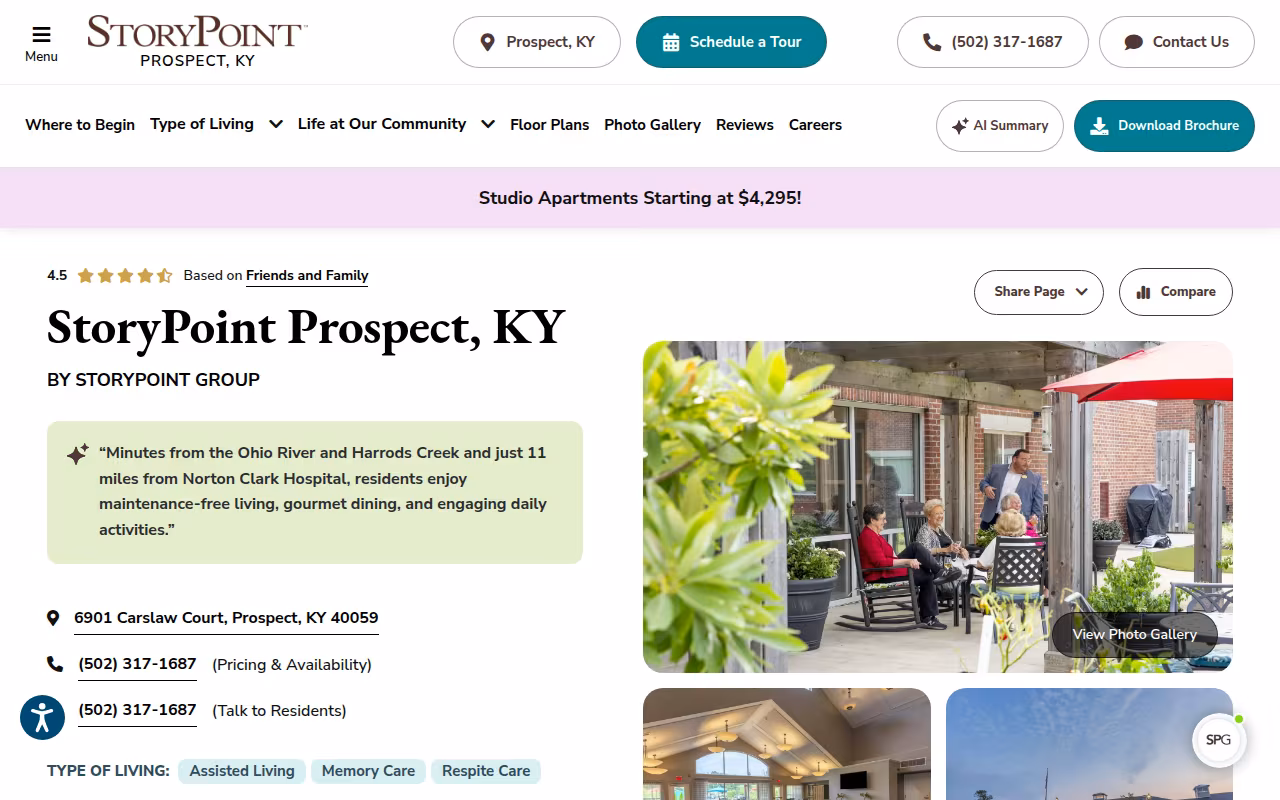 StoryPoint Prospect website