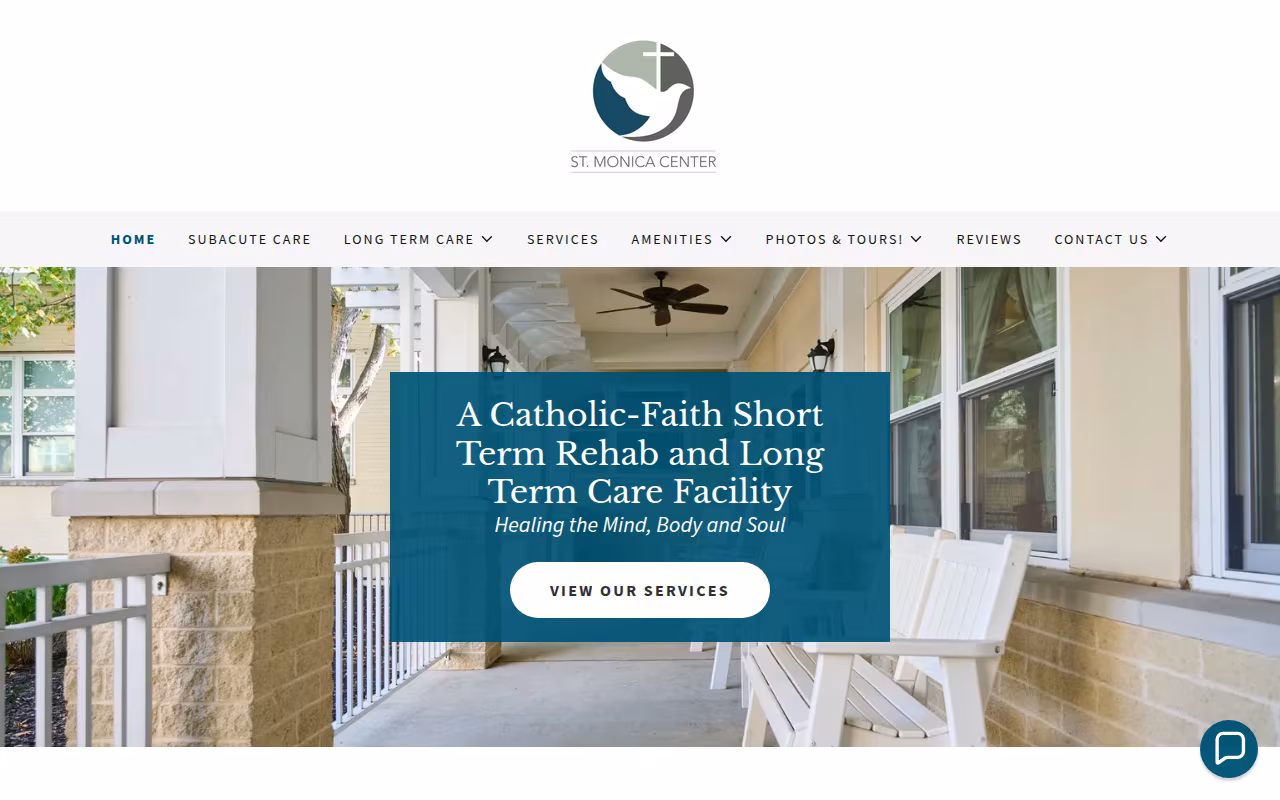 St. Monica Center for Rehabilitation & Healthcare website