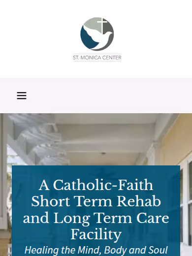 St. Monica Center for Rehabilitation & Healthcare website