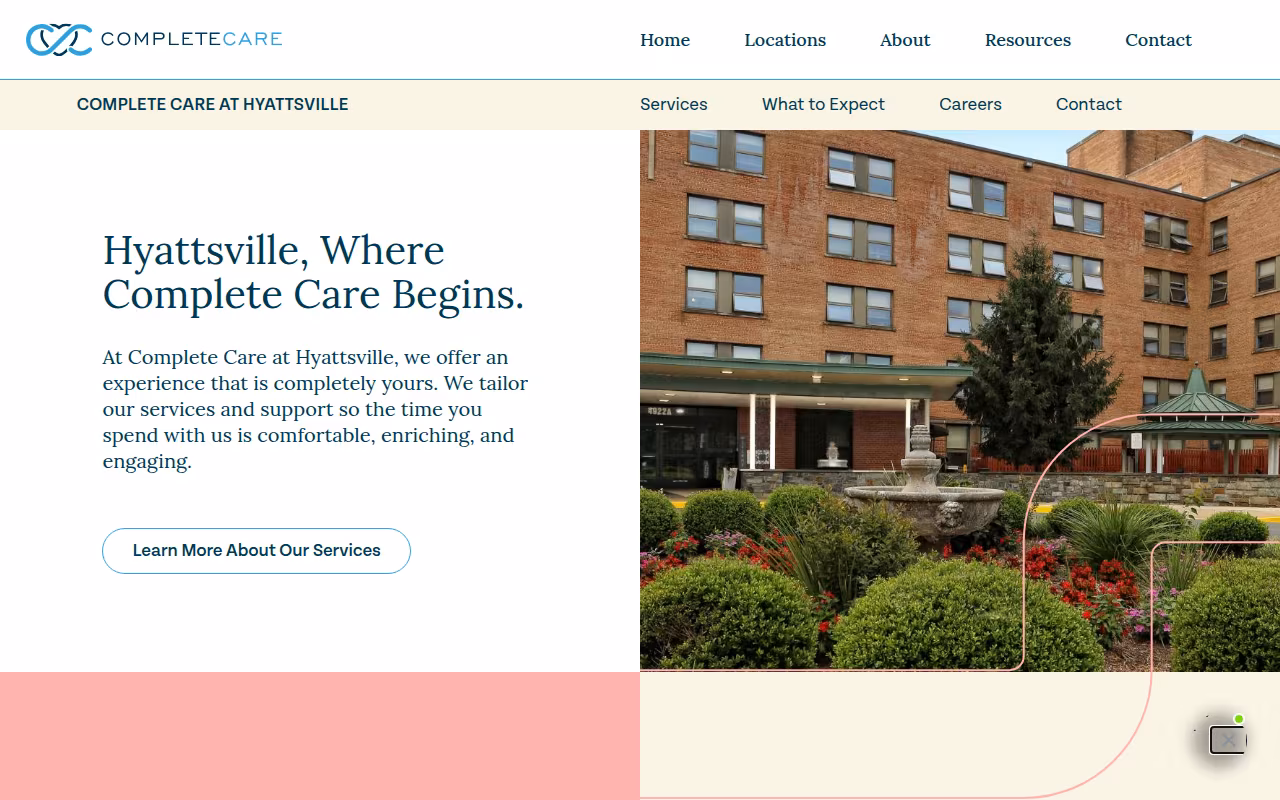 Complete Care at Hyattsville website