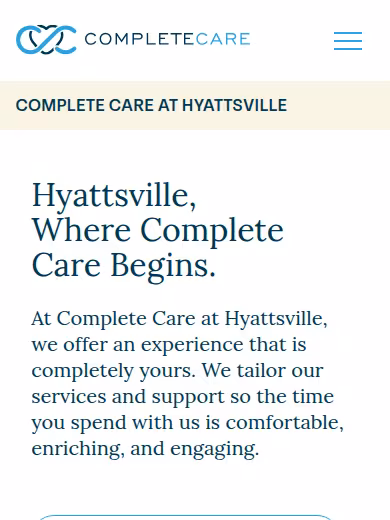 Complete Care at Hyattsville website