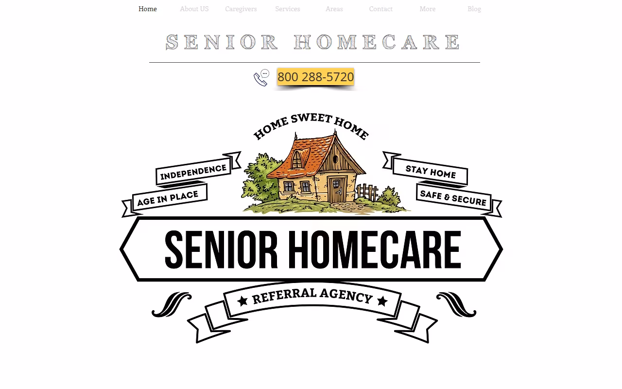 Senior HomeCare Referral Agency website