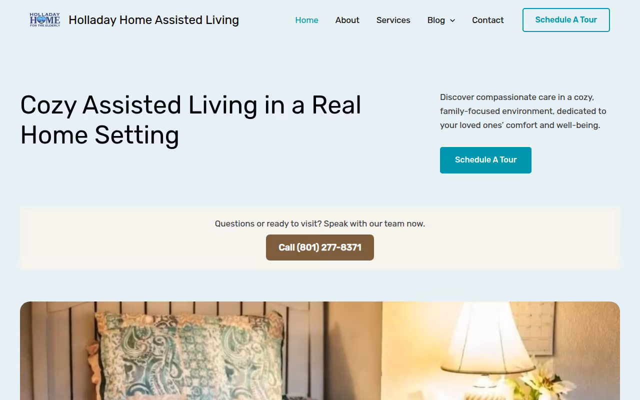 Holladay Home Assisted Living website