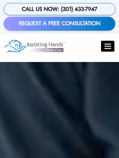 Assisting Hands Home Care website