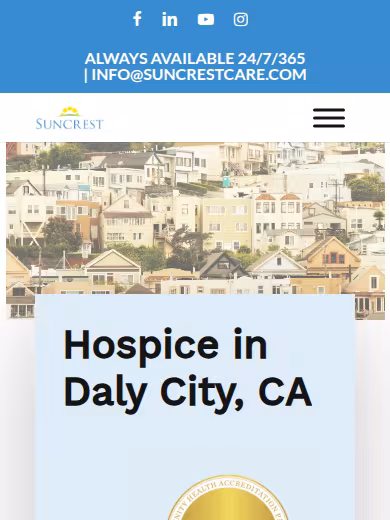 Suncrest Hospice - Daly City website