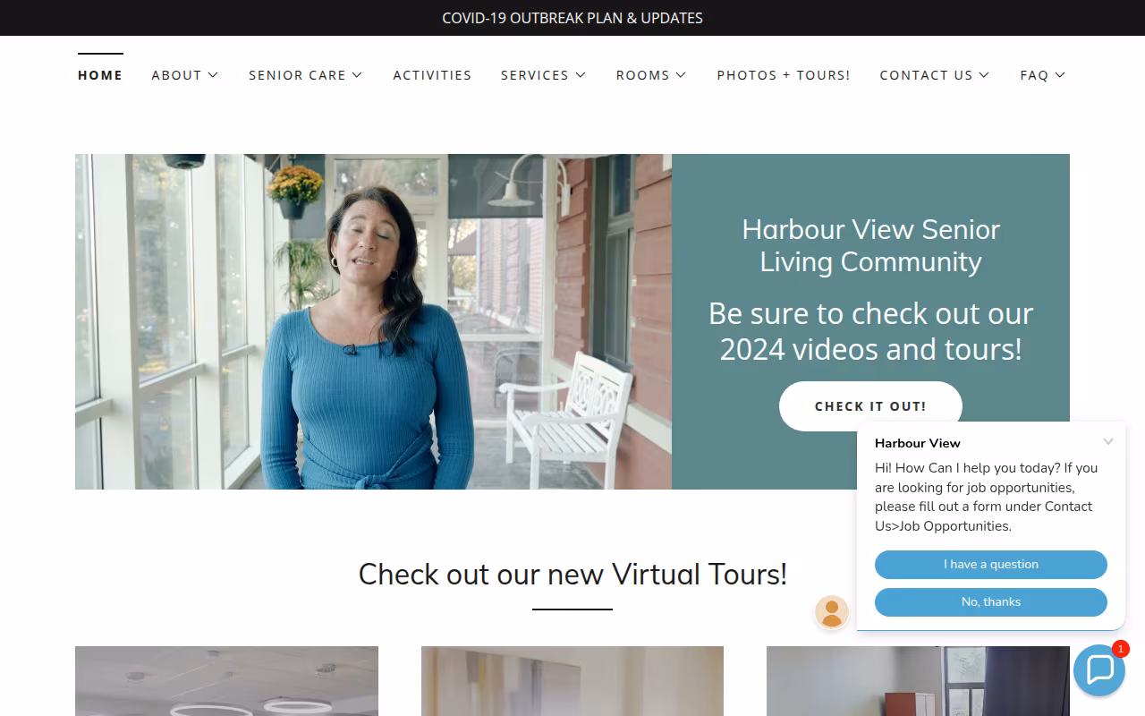 Harbour View Senior Living website
