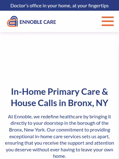 Ennoble Care website