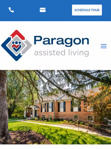 Paragon Assisted Living website