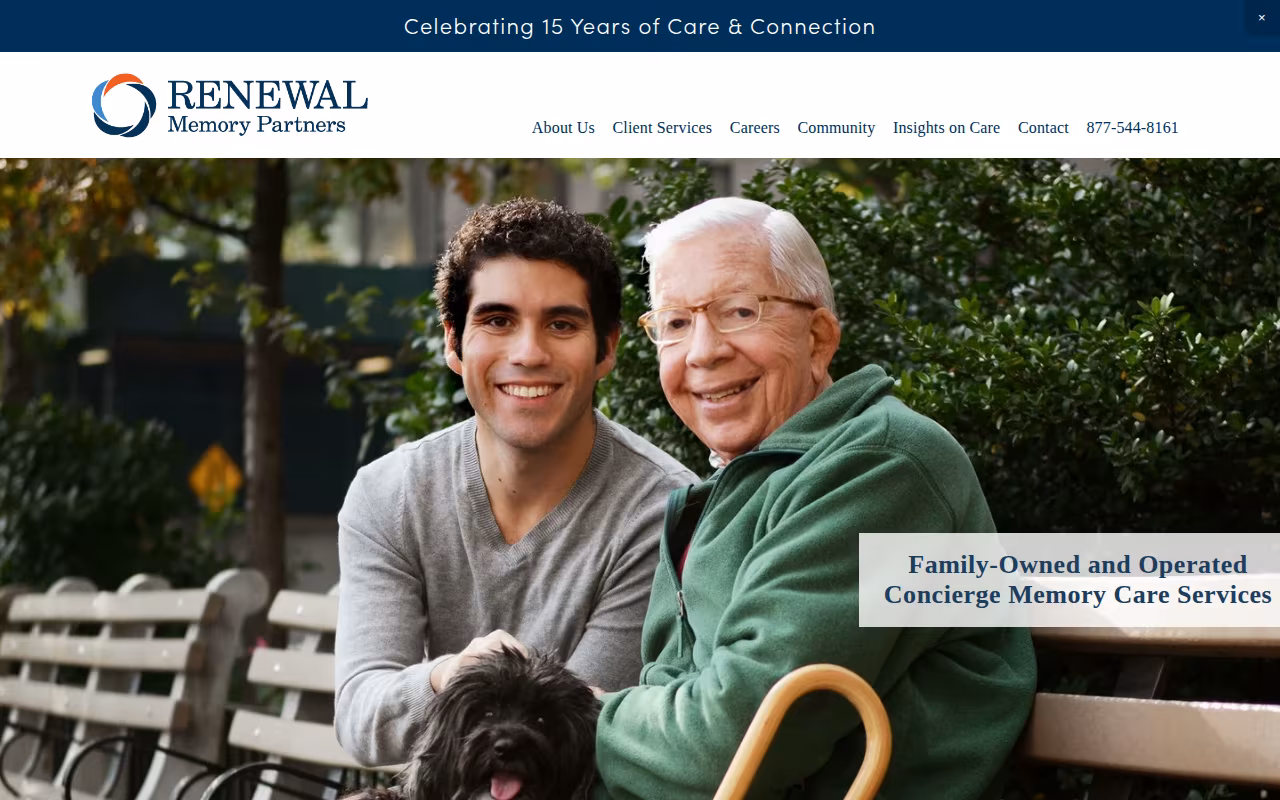 Renewal Memory Partners website