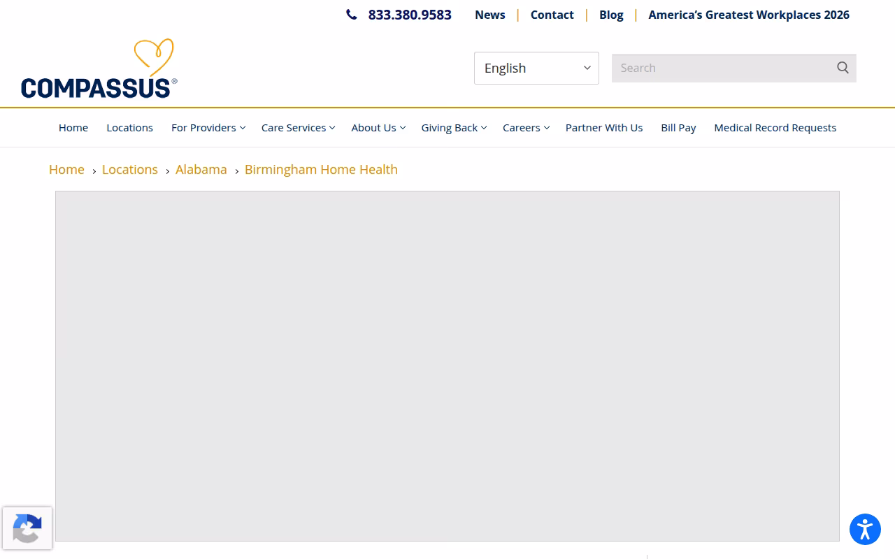 Compassus, Birmingham, Home Health website