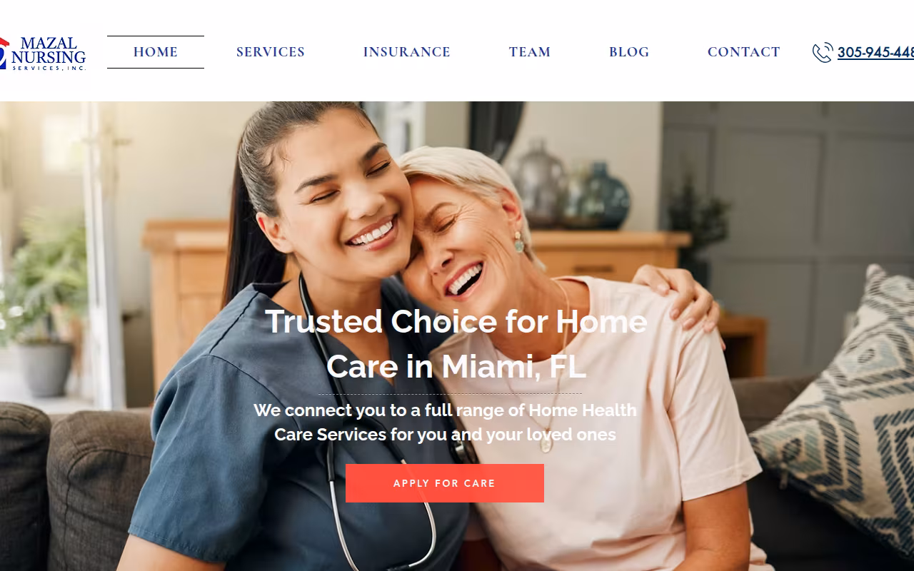 Mazal Nursing Services, Inc. website
