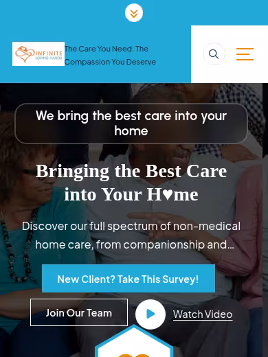 Infinite Loving Hands Homecare Services website