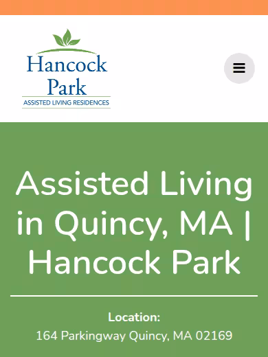 Assisted Living Residences at Hancock Park website