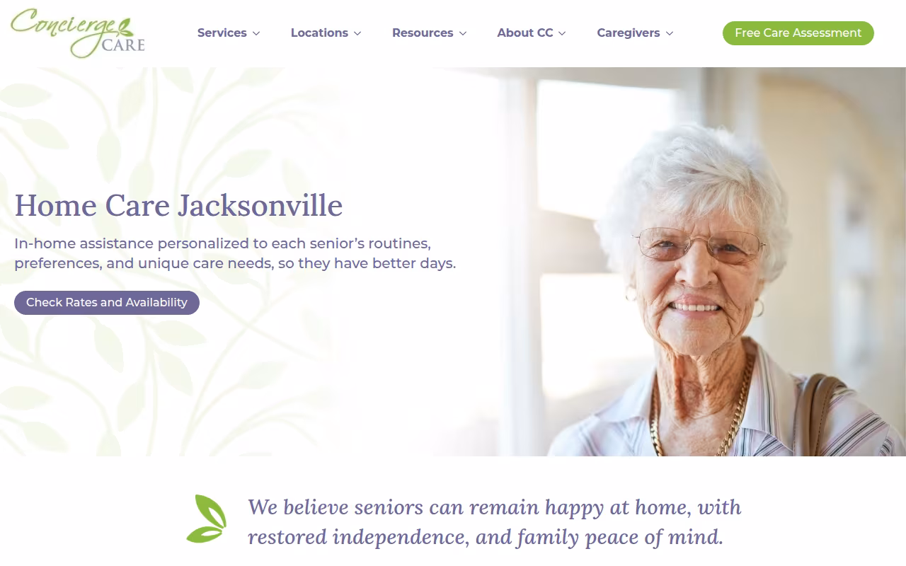 Concierge Care - Jacksonville website