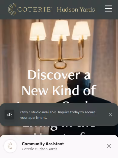 Coterie Hudson Yards website