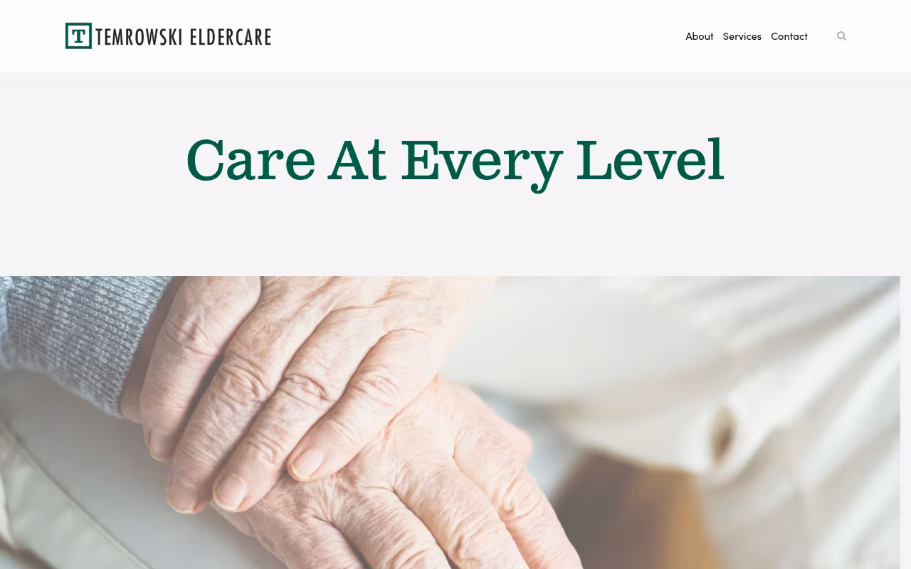 Temrowski Eldercare website
