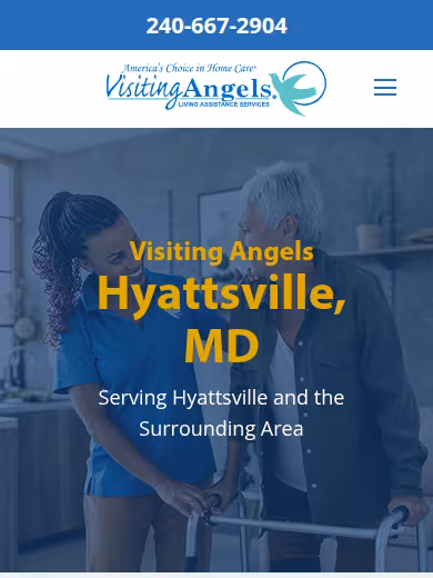 Visiting Angels Senior Home Care Hyattsville website