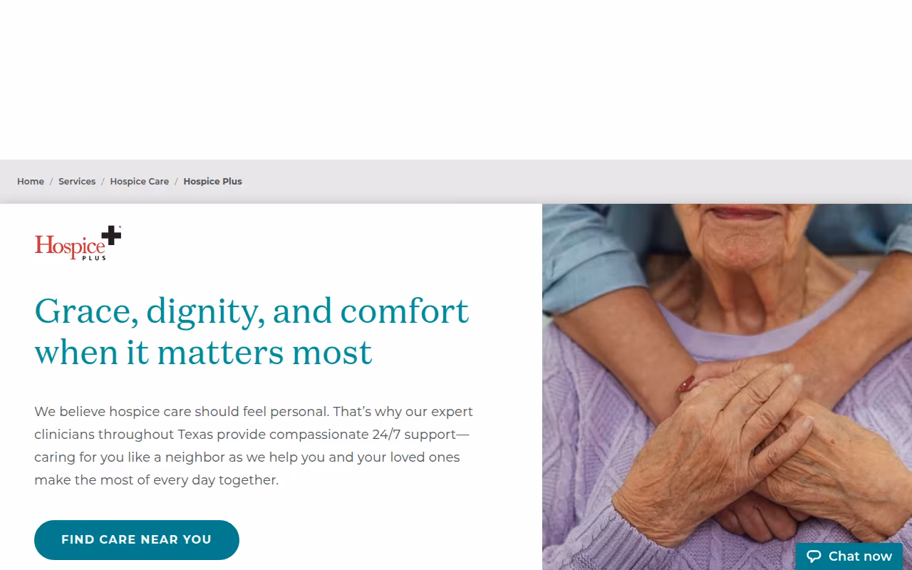 Hospice Plus website