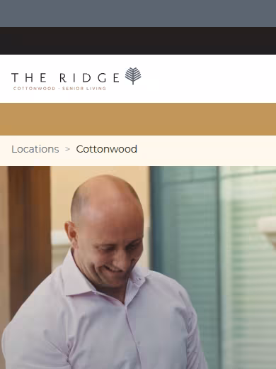 The Ridge Cottonwood website