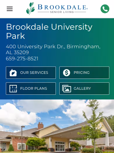 Brookdale University Park Skilled Nursing website
