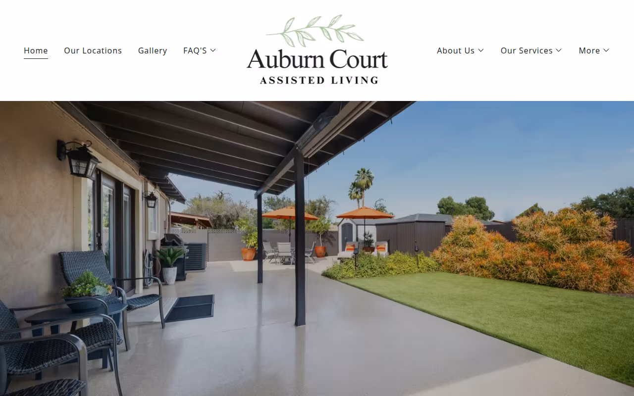 Auburn Court Assisted Living website