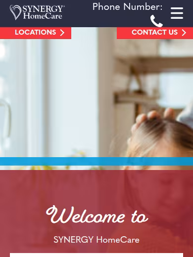 SYNERGY HomeCare website