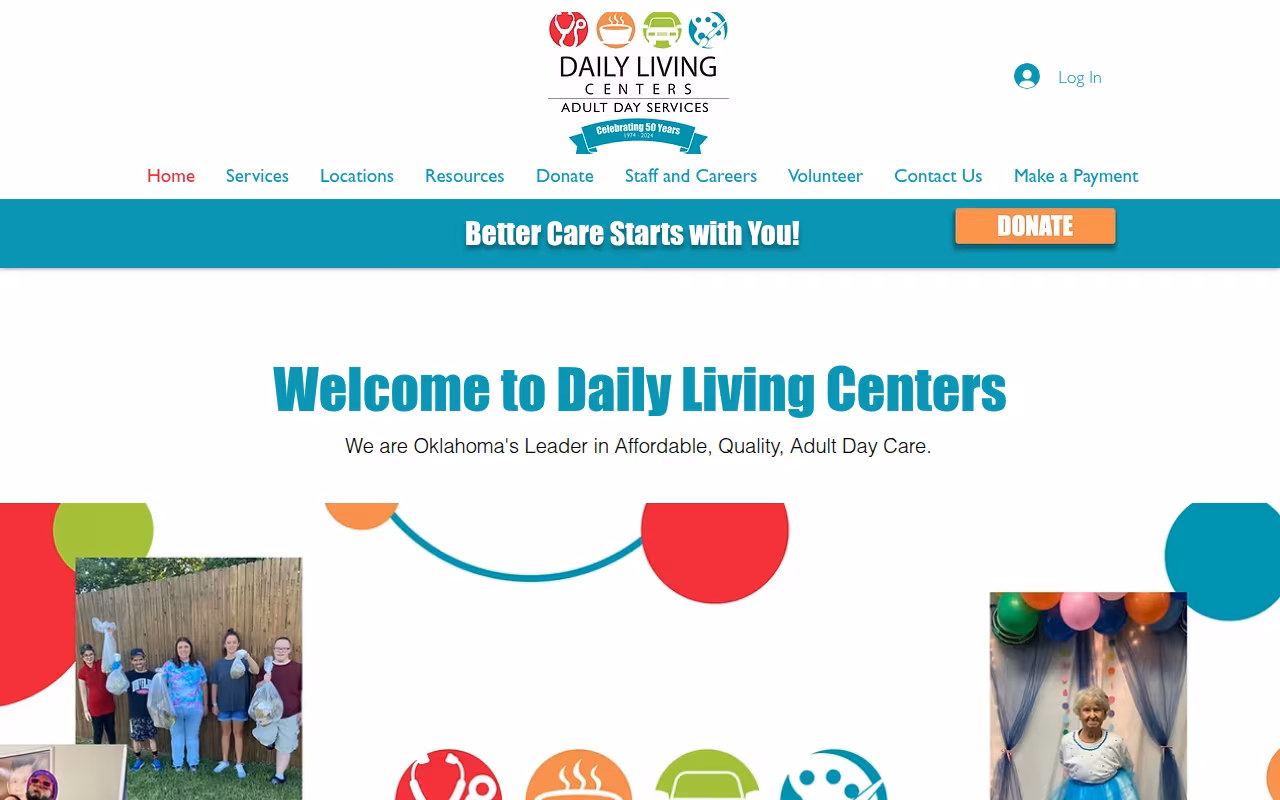 Daily Living Centers Inc website