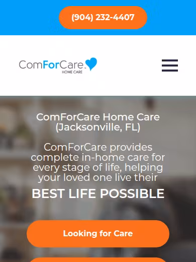 ComForCare Home Care of Jacksonville website