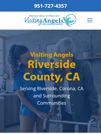 Visiting Angels Senior Home Care website