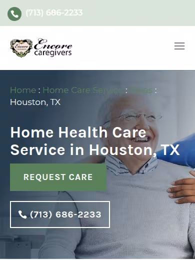 Encore Caregivers website