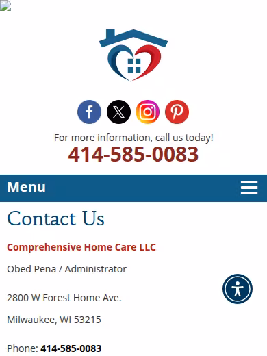 Comprehensive Home Care LLC website